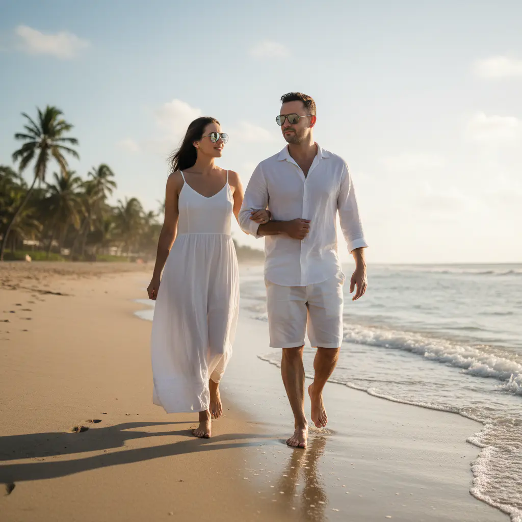 Pareja en la playa